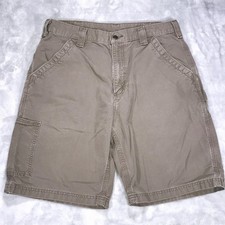 Carhartt Mens 34 Brown Carpenter Shorts Origianl Work Rugged Fit