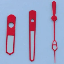 1 Set Luminous Watch Hand Set Red 12.5x11.5x8.5mm For NH35 NH36
