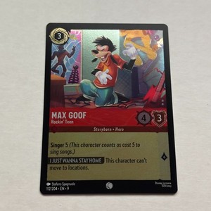 Max Goof 112/204 Disney Lorcana Fabled Common Cold Foil Card NM