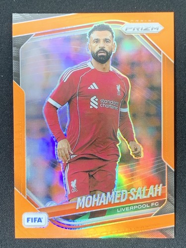 Mohamed Salah 2025-26 Panini Prizm FIFA Orange Base /125 #93