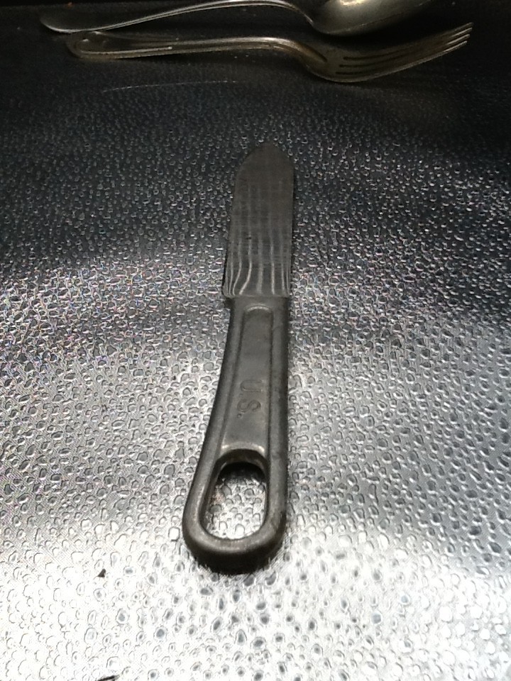 Tmess Kit Vintage US Military WW1 Mess Kit Fork Dated 1917, Spoon & Knife U.S.M.C ...