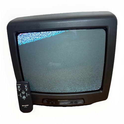 SHARP 13” Color Television Model 13F-M50 Retro Gaming TV 1994 W/remote Tested