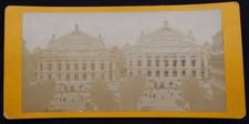 Foto 1880 Stereo PARIS L'Opéra Garnier Stereo Vintage Albumine