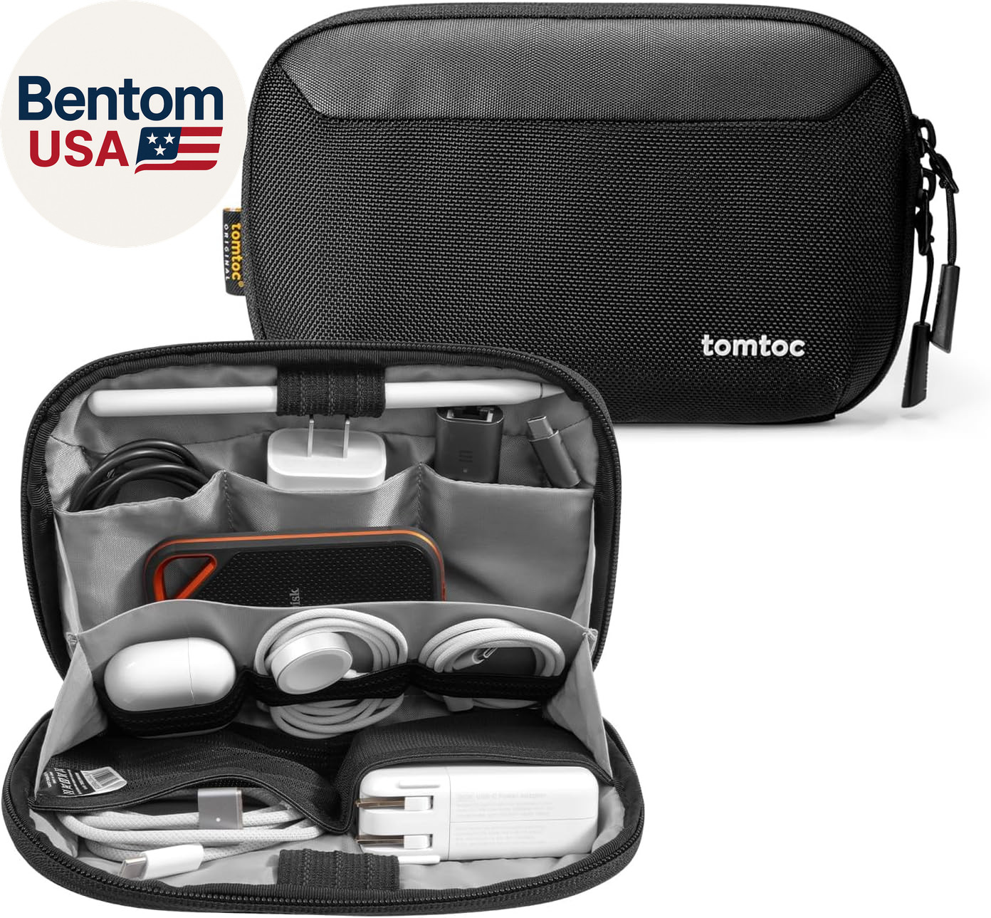 Travel Cable Organizer Pouch, Electronics Accessories Organizer Portable Waterpr