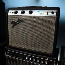 1973 Vintage Fender Champ Silverface Tube Guitar Amp