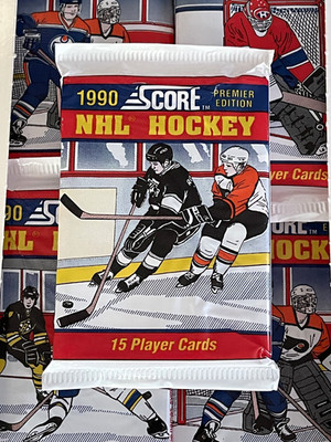 1990 SCORE NHL HOCKEY Premier Ed.   WAX PACK 15 Cards GRETZKY BRODEUR RC? OVP 