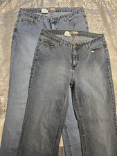 2 Pair Faded Glory Jeans Womens 18W Avg C1