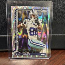 2025 Topps Chrome - CeeDee Lamb #76 - Ray Wave Refractor