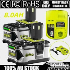 PACK 8Ah For RYOBI P108 18V One Plus High Capacity Battery 18Volt Lithium-Ion