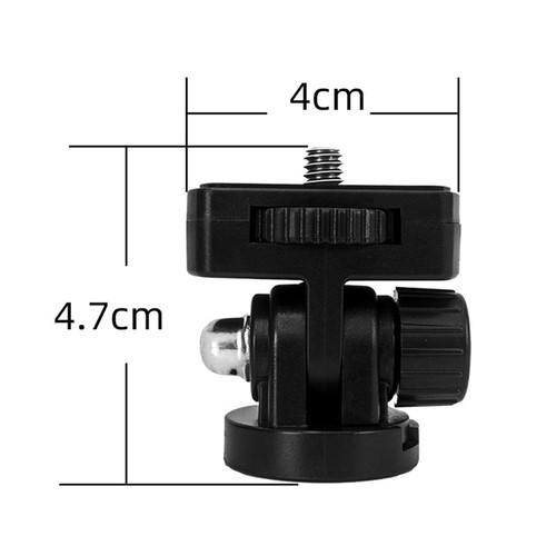 Adaptateur 1/4" Hotshoe Mount 360 Degrés Rotatif Aluminium Tête Trépied - Photo 3 sur 9