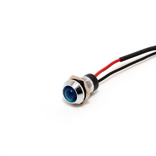 Nice Pack Indicator Light Metal Multi-Color 10mm 12V Positive+Negative - Picture 5 of 12