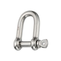 "1 StüCk 316 Edelstahl SchraubbolzenschäKel D-SchäKel 10Mm 3/8\" 1100Lb,Silber"