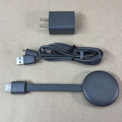 Google Chromecast 3rd Gen GA00439-US 1080p Streaming Media Player Tested Works