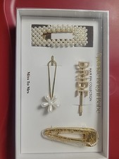 Sparkle Bright Babe Miss To Mrs. Wedding White Hair Pins Collection