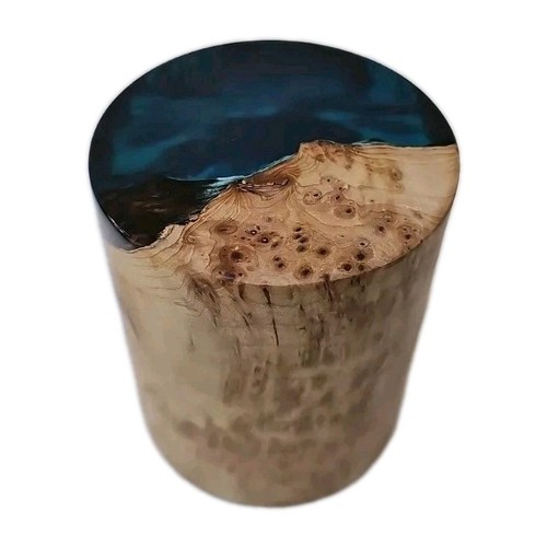 Sea Cave Diving Scene Natural Wood and Resin 4.5" X 4" ( Missing Lighted Base ) - Picture 13 of 17