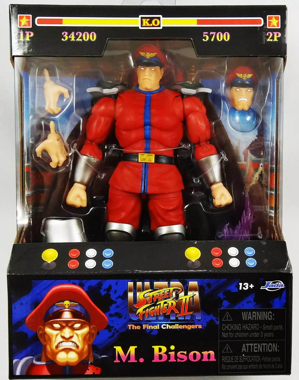 Figurine M. Bison Ultra Street Fighter II Jada Toys de 15 cm