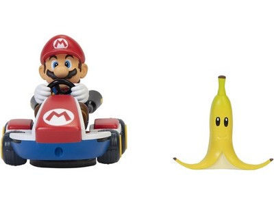 Super Mario Spin Out MarioKart Mario Racer Vehicle with 360 Spins, Wind Up and G