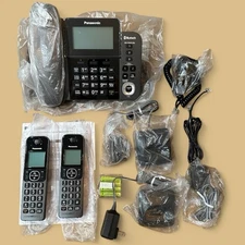 Panasonic KX-TGF382 M Black Digital Cordless Phone System Link2Cell New (No Box)