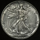 1943 WALKING LIBERTY HALF DOLLAR LUSTROUS UNCIRCULATED