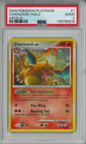 Charizard graded PSA 2 for sale on eBay