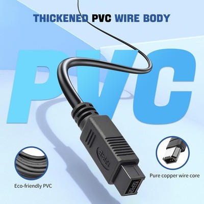 Firewire 800 to 400 Cable 6ft 9-Pin to 6-Pin IEEE 1394 Cord for