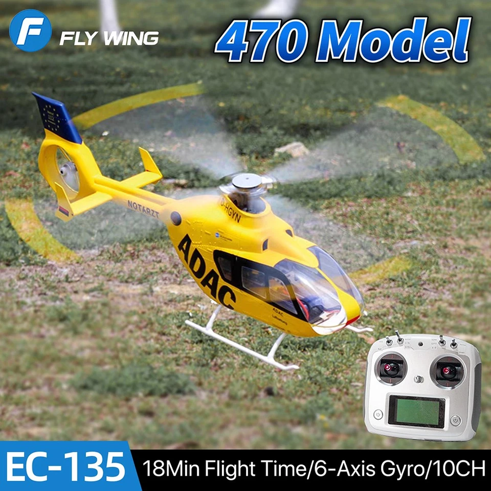 FlyWing EC135 ADAC RC Hubschrauber 10CH 6-Achsen-Gyro M10 GPS ACE Flugsteuerung - Bild 3 von 4
