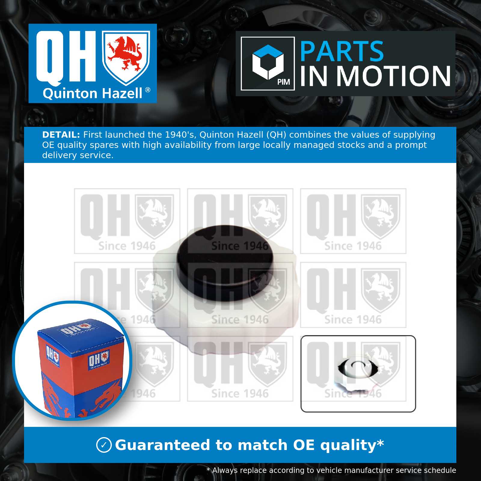 Header Tank Cap Fits Renault Clio Megane Trafic Quinton Hazell Fc510 - Image 8