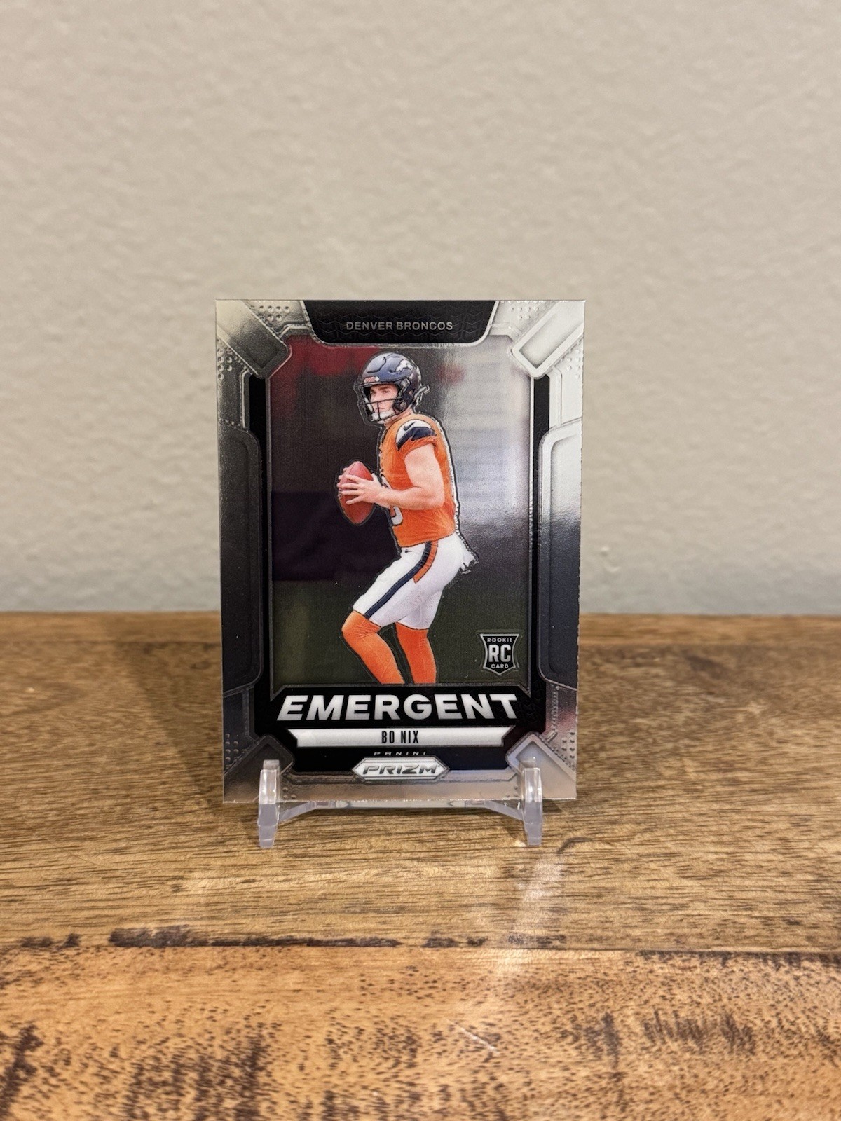 2024 Panini Prizm - Emergent Bo Nix #3 Silver Prizm (RC)