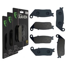 3 Kit plaquettes frein Av G, Av D et Ar Pour Honda ST 1100 Pan European Avec ABS