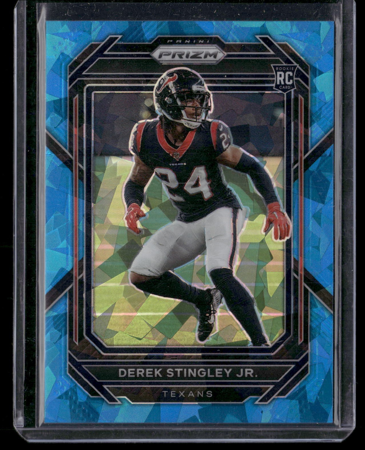 2022 Panini Prizm Derek Stingley Jr Blue Ice Prizm RC /99 #369 Houston Texans