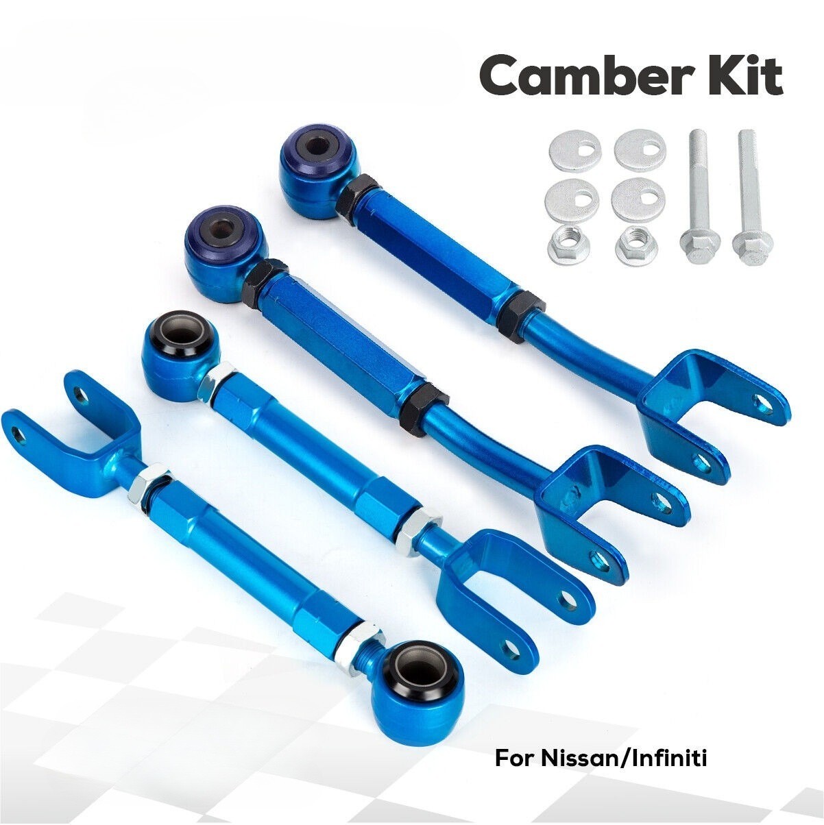 Rear Camber Control Arm Toe Traction Kit for Nissan 370Z Infiniti G37