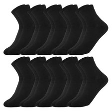 10 pairs of men's mid-calf socks black, white and gray cotton socks for all seas