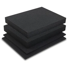 2Pack 16x12x2 Pick and Pluck Foam, 0.4 Bottom, Pre-Cubed, Tool, Camera