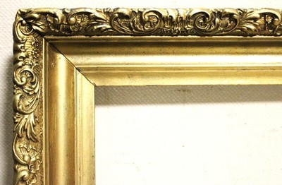 ANTIQUE FITS 10 X 14'' VICTORIAN PICTURE FRAME WOOD ORNATE GOLD GILT ART NOUVEAU