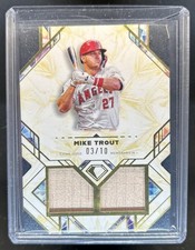 2025 Topps Diamond Icons Mike Trout Dual Relic Bat #/10 Angels