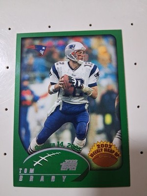 2002 Topps TOM BRADY #295 1st Topps Brady Rookie Future HOF 