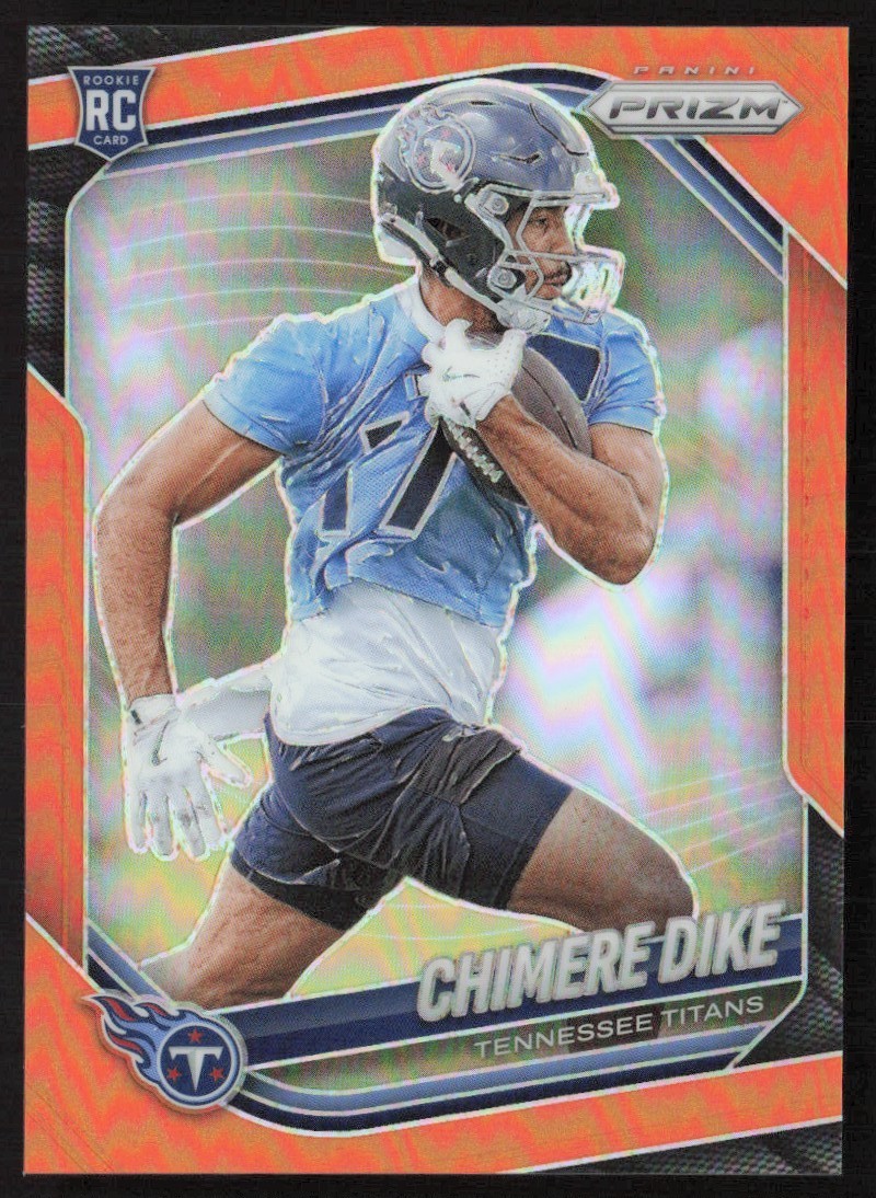 2025 Panini Prizm Orange 143/249 Chimere Dike Rookie #396 JW1