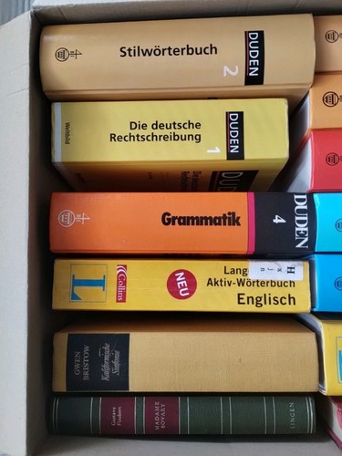 Grammatik Duden, Rechtschreibung Duden, Aktiv Wörterbuch Langenscheidt, - Bild 3 von 6