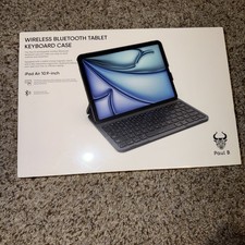 NEW Wireless Bluetooth Tablet, Keyboard Case, Polar Black