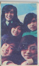 Vintage Japanese Menko 5 Member Pop Music Idol Band Card