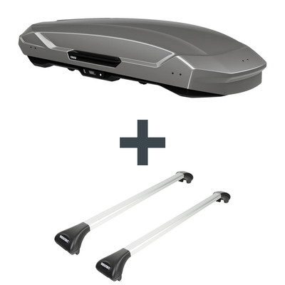 Dachbox Thule Motion 3 XL + Dachträger Menabo für Mercedes C T-Modell S203 NP