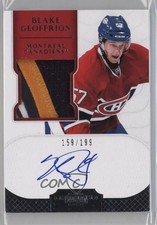 2011-12 Panini Dominion Rookie 159/199 Blake Geoffrion #154 Patch Auto 0a7