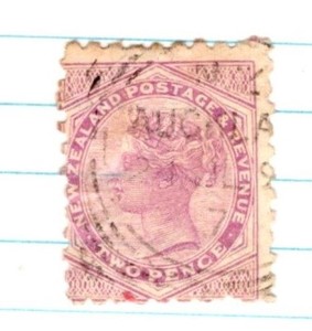 New Zealand Queen Victoria STAMP 2 Pence SA-20