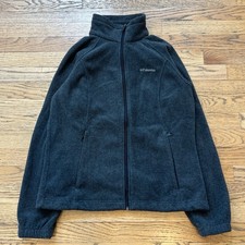 Columbia Gray Outdoor Full Zip Fleece Jacket Women s Sz M
