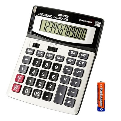 12 Digit Desktop Calculator with Large LCD Display and Sensitive Button, Dual...