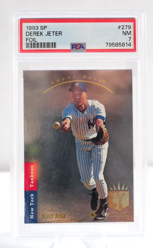 1993 SP Derek Jeter #279 Foil Rookie RC PSA 7 NM Yankees HOF Iconic
