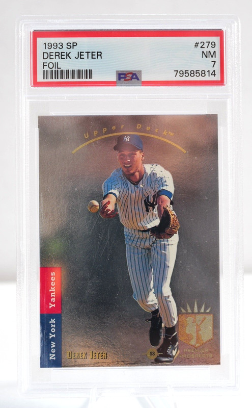 1993 SP Derek Jeter #279 Foil Rookie RC PSA 7 NM Yankees HOF Iconic