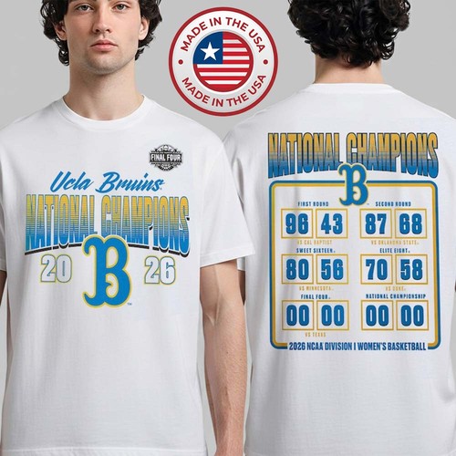 UCLA Bruins Women's Basketball 2026 NCAA National Champions T-Shirt