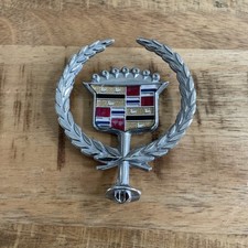 Vintage 1970 S 1980 S 1990s Cadillac Hood Ornament Chrome