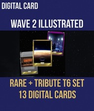 ILLUSTRATED PARALLAX CTI WAVE 2 RARE+TRIBUTE T6 SET TOPPS STAR WARS CARD TRADER